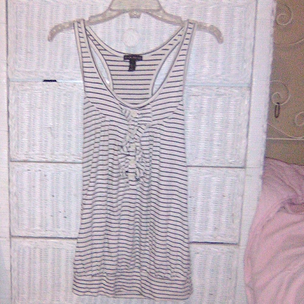 Black and White Tank Top S